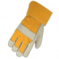 Smooth Leather Fitter Work Gloves with Safety Cuff