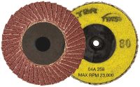 Walter 2.5 Inch 80 Grit Mini Flap Disc with TR Mount