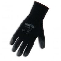 Small Black Coated Work Gloves - 13 Gauge Polyester