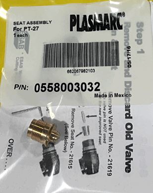ESAB PT-27 Plasma Torch Electrode Seat Replacement