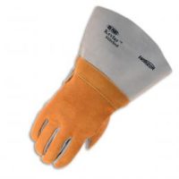 Brown Horizon Leather Welding Gloves with Kevlar Stitching & Winged Thumb - Small