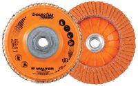 Walter Enduro-Flex Turbo 5-Inch Ceramic Flap Disc, Grit 36/60