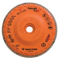 Walter ENDURO-FLEX 4-1/2" 120 Grit Spin-On Flap Disc