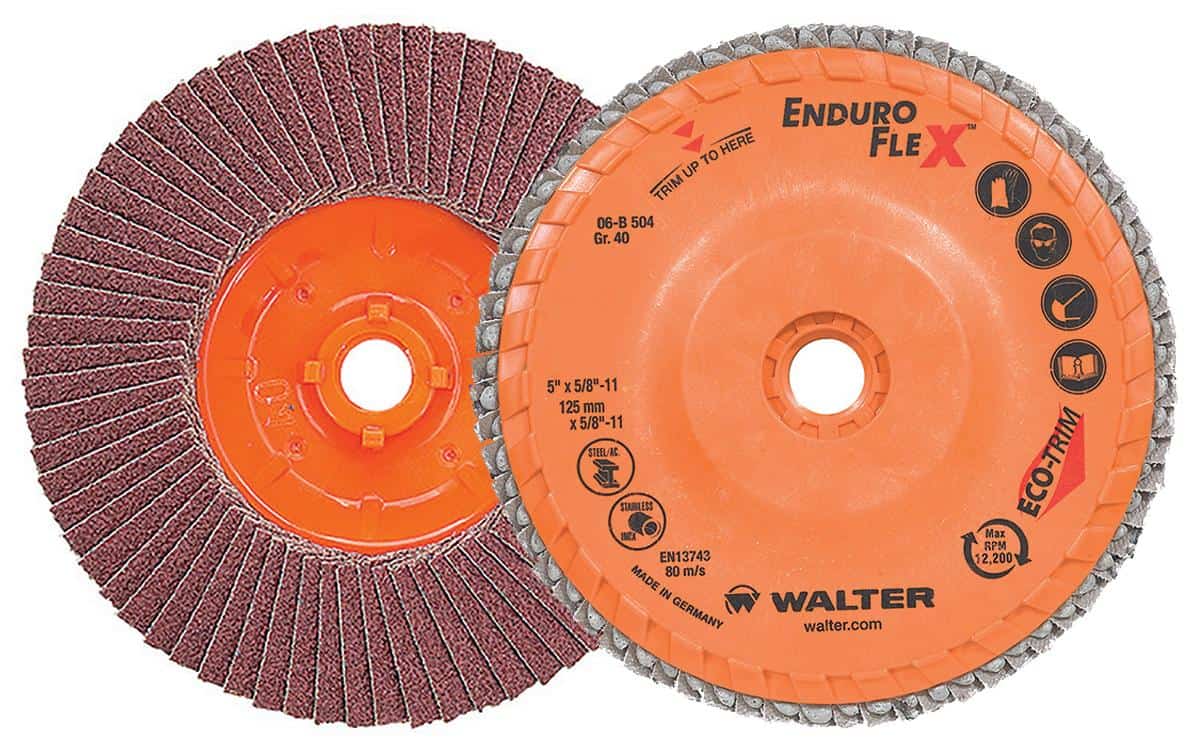 Walter Enduro-Flex 5-Inch 40 Grit Flap Disc with 5/8-11 Hub