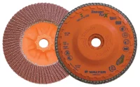 Walter ENDURO-FLEX Stainless 4.5 Inch Grit 80 Spin-On Flap Disc