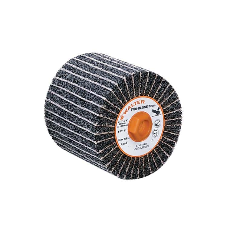 Walter Two-In-One Flap Drum 4-1/2 x 4 Inch for Aluminum