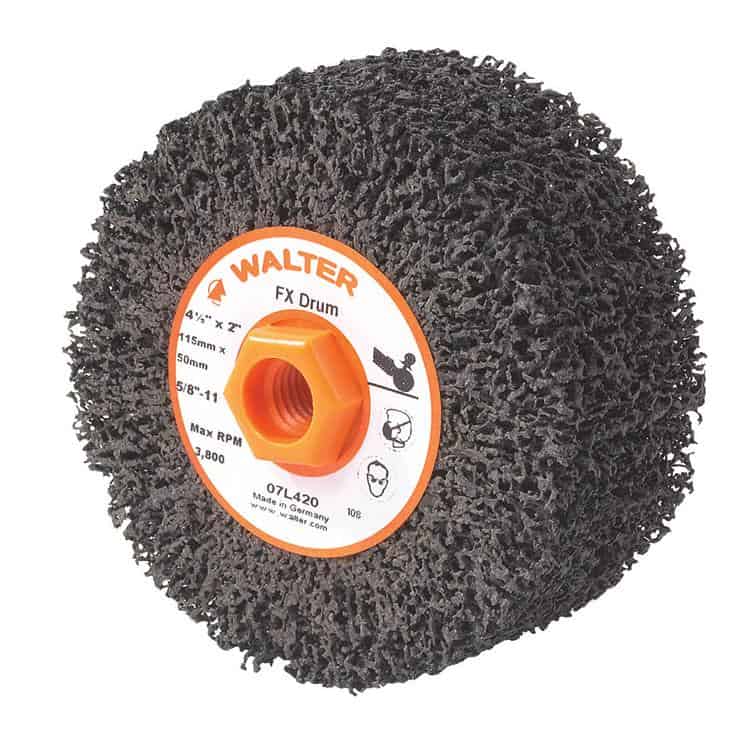 Walter FX Non-Woven Cleaning Drum 4x2 Inch