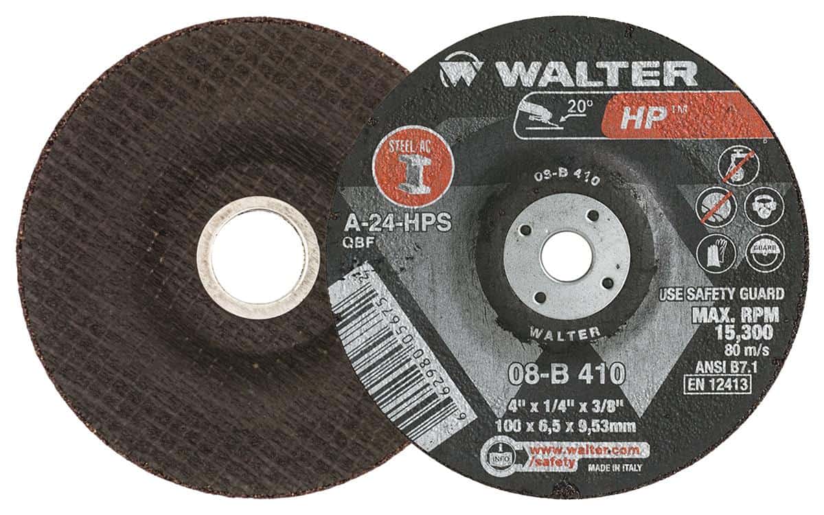 Walter HP 4-Inch Steel Grinding Wheel Type 27