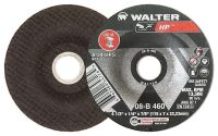 Walter HP 4-1/2" x 1/4" Type 27 Grinding Wheel, 7/8" Arbor, A24 Grit