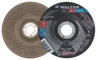 Walter Allsteel 4-1/2" x 1/8" Type 27 Grinding Wheel for Steel & Stainless