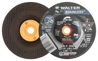 Walter HP Spin-On 5-Inch Stainless Steel Grinding Wheel