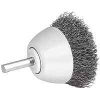 Walter 1-1/2 Inch Stainless Steel Mounted Cup Brush with 1/4 Inch Shaft