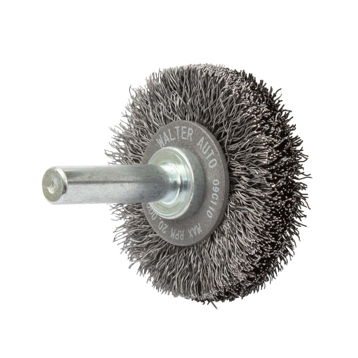 Walter Allsteel 1-3/8 Inch Mounted Crimped Wire Brush for Steel