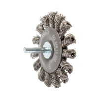 Walter Allsteel 2-3/4 Inch Mounted Knot Wire Brush for Die Grinders