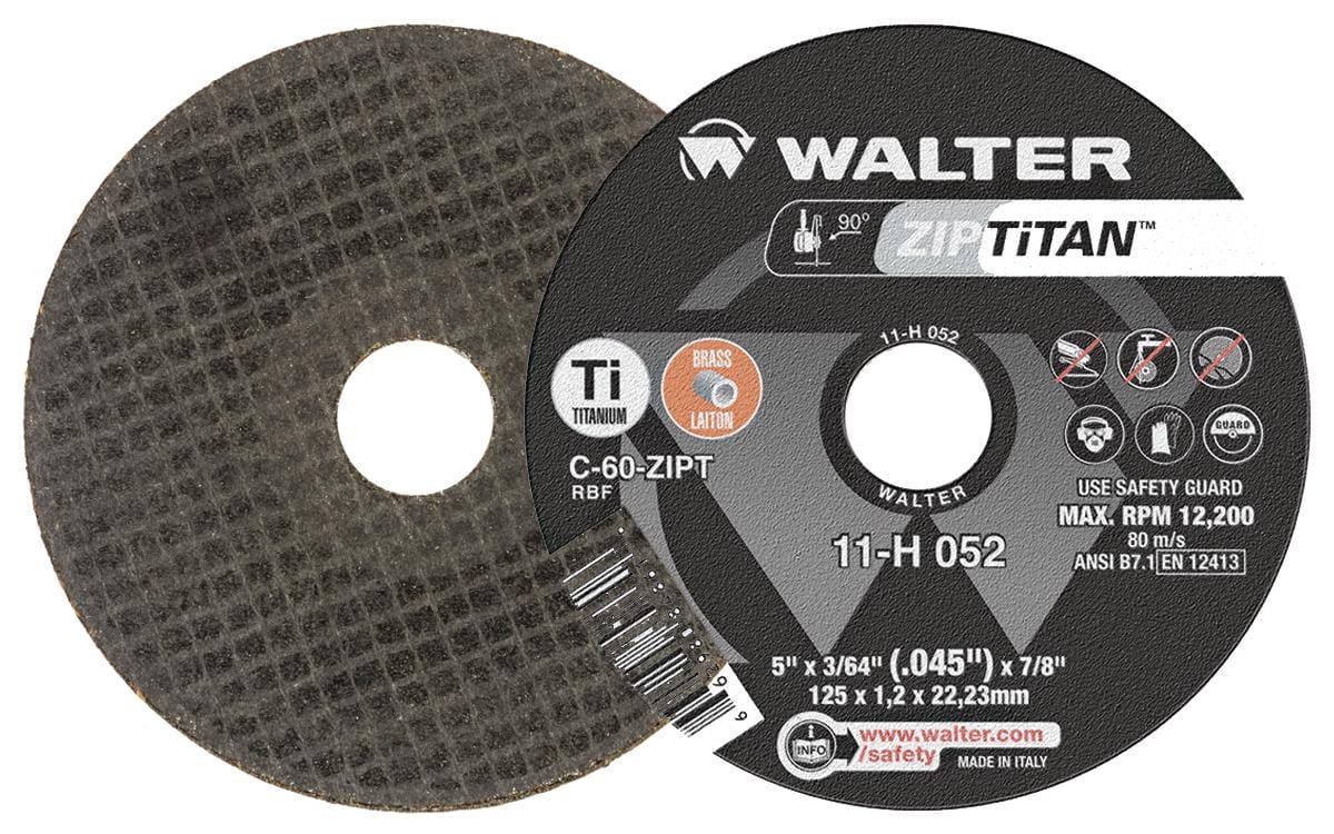 ZIP TiTAN 5-Inch Titanium and Brass Cutting Wheel