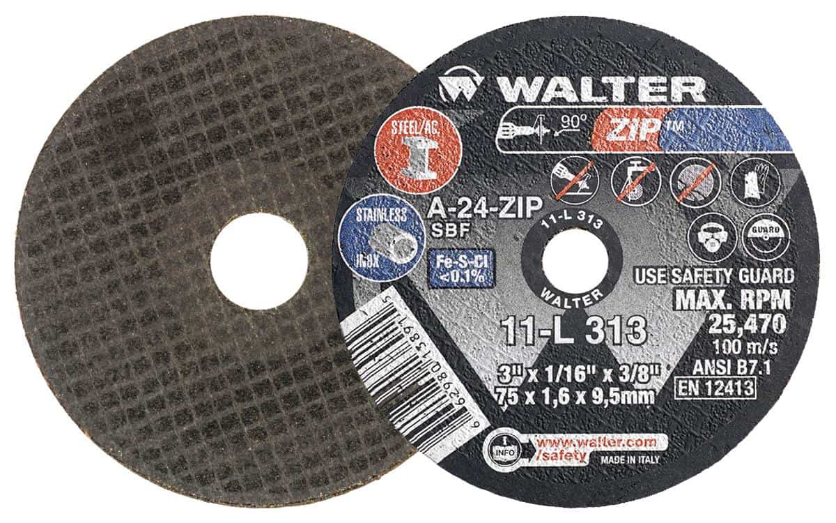Walter ZIP 3-Inch Type 1 Cut-Off Wheel A24 Grit (Pack of 25)