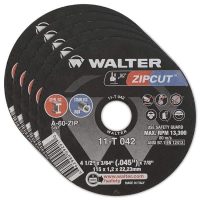 Walter ZIPCUT 4.5 Inch Cutting Wheel 5-Pack
