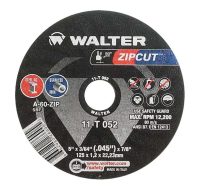 Walter ZIPCUT 5 Inch Type 1 Cut-Off Wheel for Steel and Stainless
