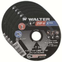 Walter ZIP+ 4.5 Inch Reinforced Cut-Off Wheel 5-Pack