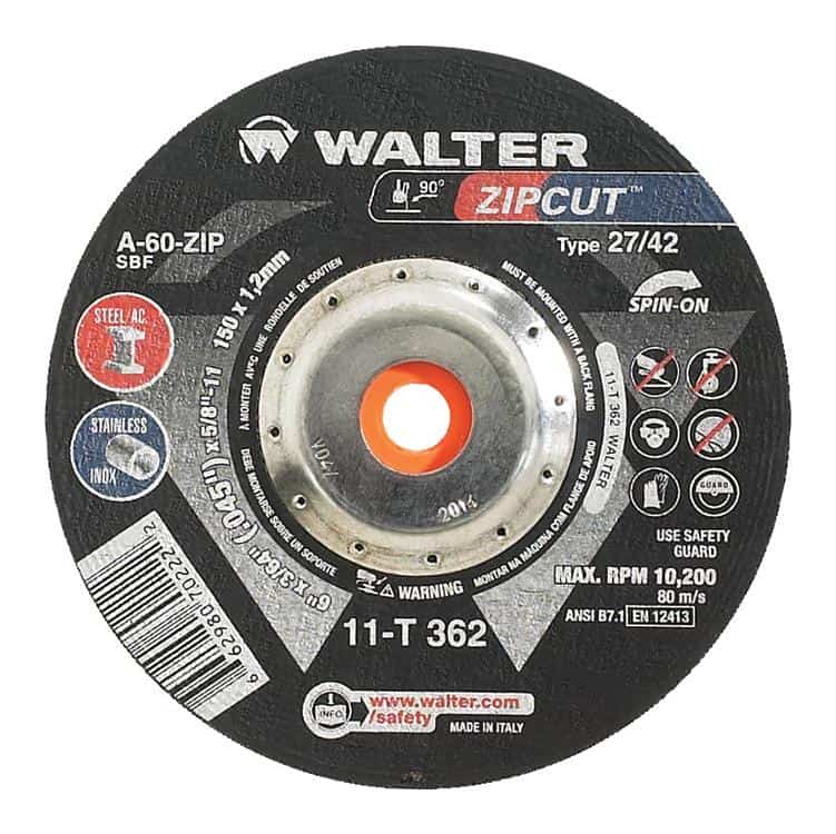 Walter ZIPCUT 6-Inch Spin-On Cut-Off Wheel