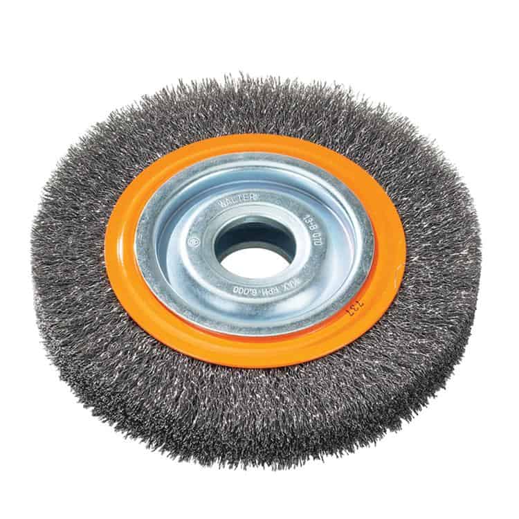 Walter 6-Inch Crimped Wire Wheel Brush with Reducer Bushings