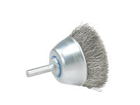 Walter 2-3/8 Inch Stainless Steel Mounted Cup Brush with 1/4 Inch Shaft