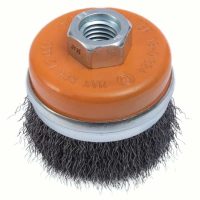 Walter 5-Inch Crimped Wire Cup Brush with Safety Ring