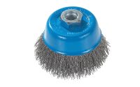 Walter 5-Inch Stainless Steel Crimped Wire Cup Brush with Safety Ring