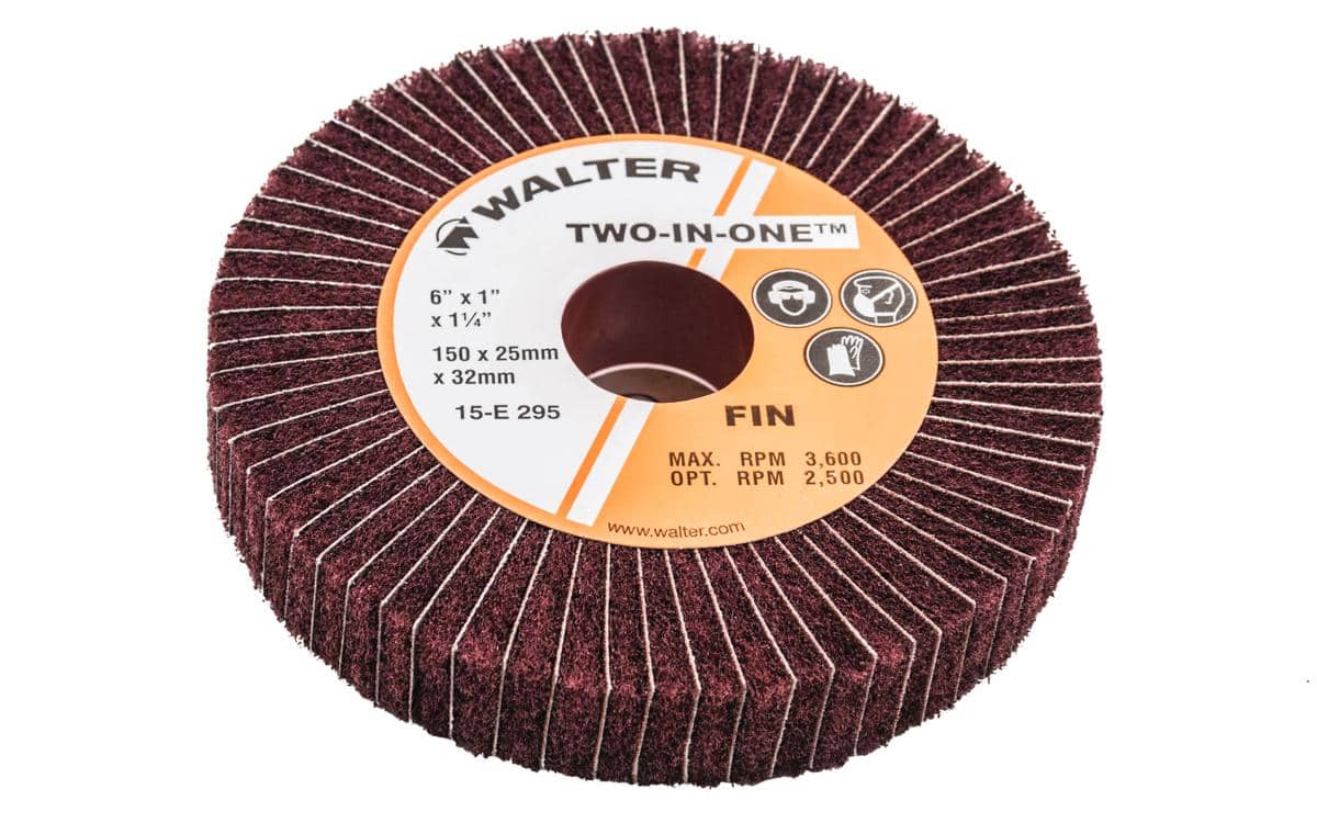 Walter 2-in-1 Finishing Flap Wheel 6-Inch Fine
