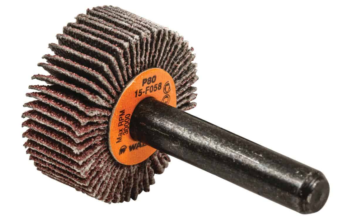 Walter 1-Inch x 3/8-Inch Mounted Flap Wheel 80 Grit