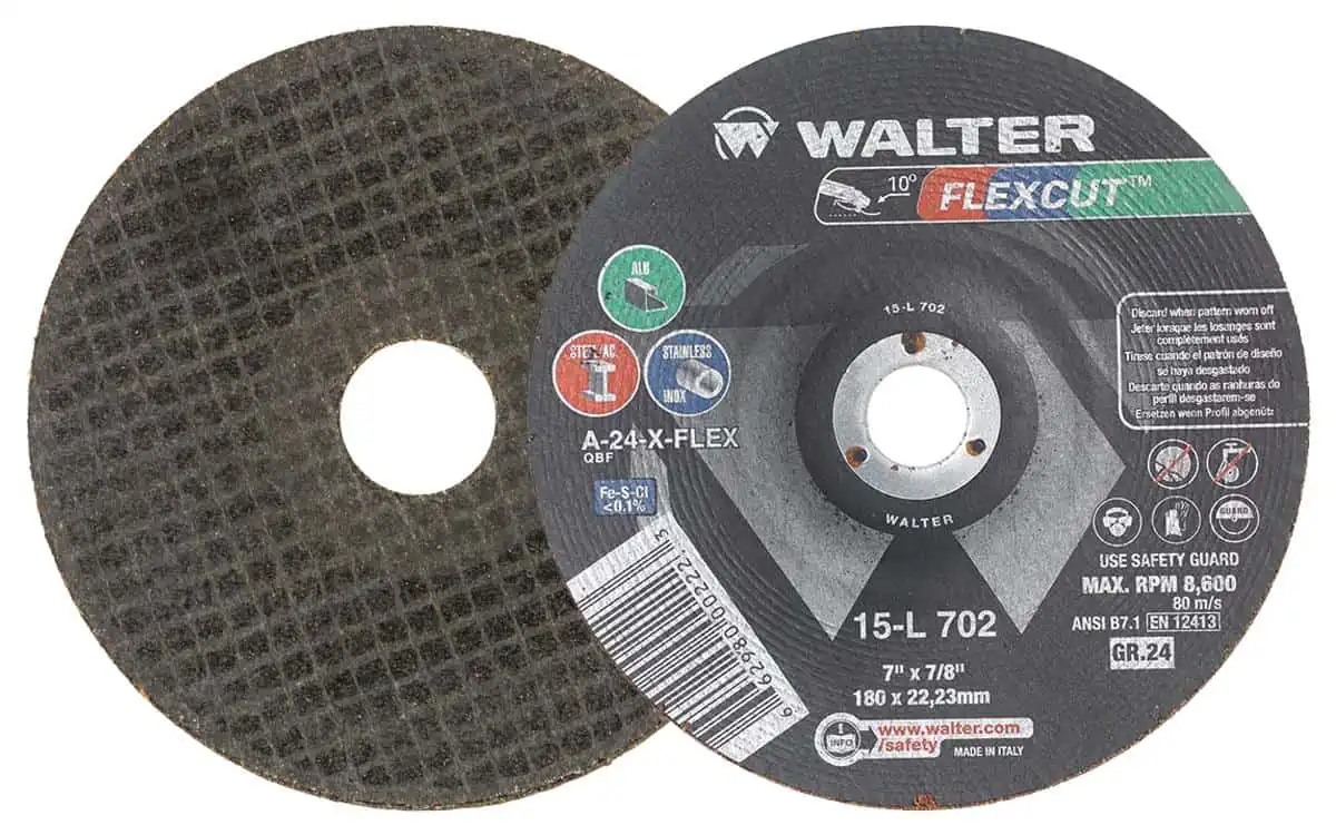 Walter FLEXCUT 7-Inch Flexible Grinding Wheel 24 Grit