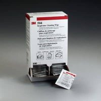 3M 504 Alcohol-Free Respirator Cleaning Wipes (100/Box)
