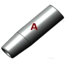 American Weldquip 9/16" Conical Nozzle for 260A MIG Guns