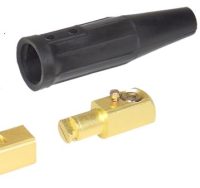 LC-40 Style Male Welding Cable Connector, Black, 500A