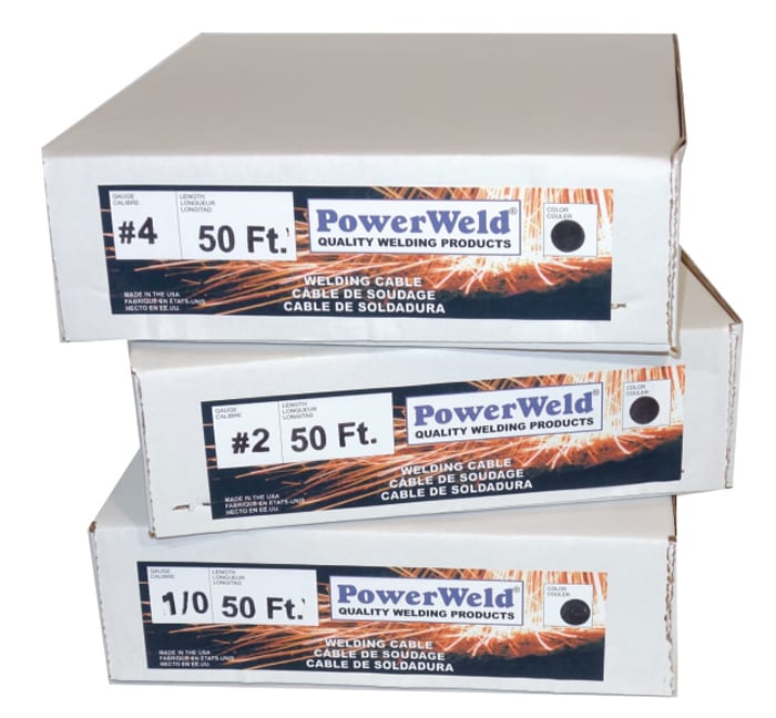 #1 AWG Welding Cable 100ft Coil 350A