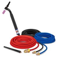 CK20 Flex Head Water-Cooled TIG Torch, 25ft Super-Flex Cables