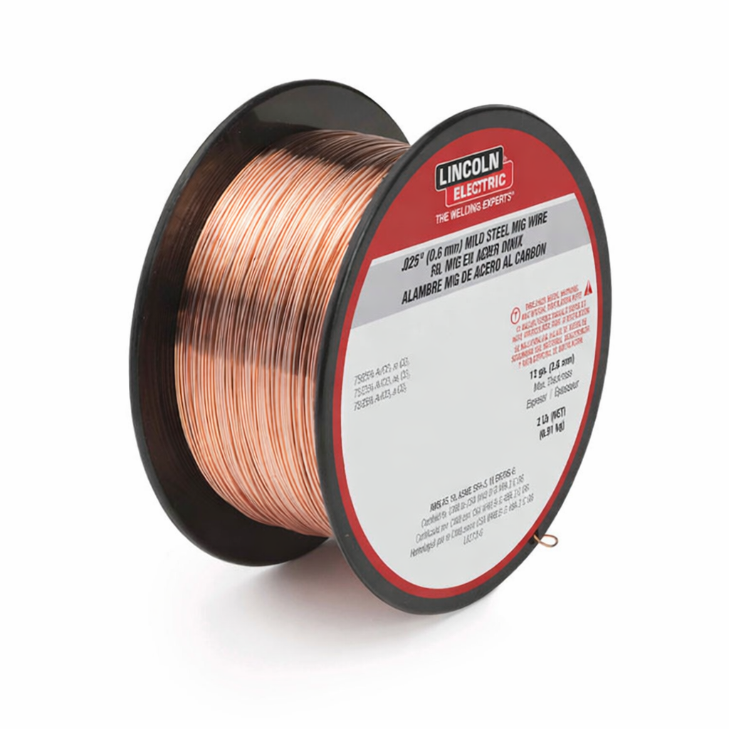ER70S-6 Mild Steel MIG Welding Wire, 0.035 in, 2 lb Spool