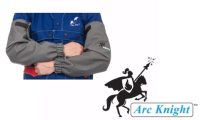 Weldas 21-Inch Green FR Cotton Welding Sleeves with Velcro Adjustment