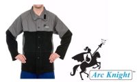 Weldas Hybrid Welding Jacket Leather Front Cotton Back Large