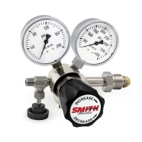 Miller Smith Silverline 110 Series Single Stage Inert Gas Regulator, 0-100 PSI, CGA 580