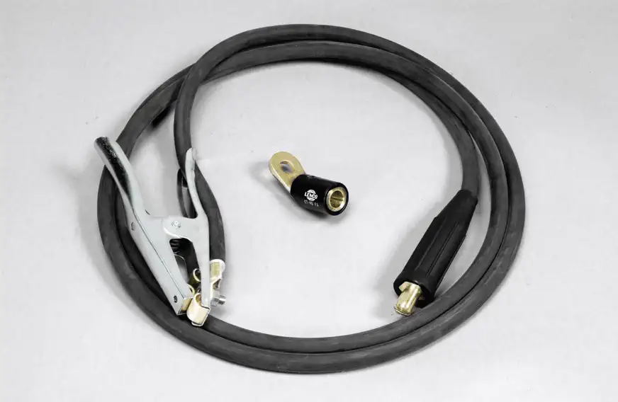 Miller 10ft 2/0 Ground Cable Assembly with Clamp and Tweco Adapter