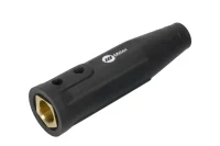 Miller 1/0-2/0 AWG Female Twist Lock Cable Connector Black
