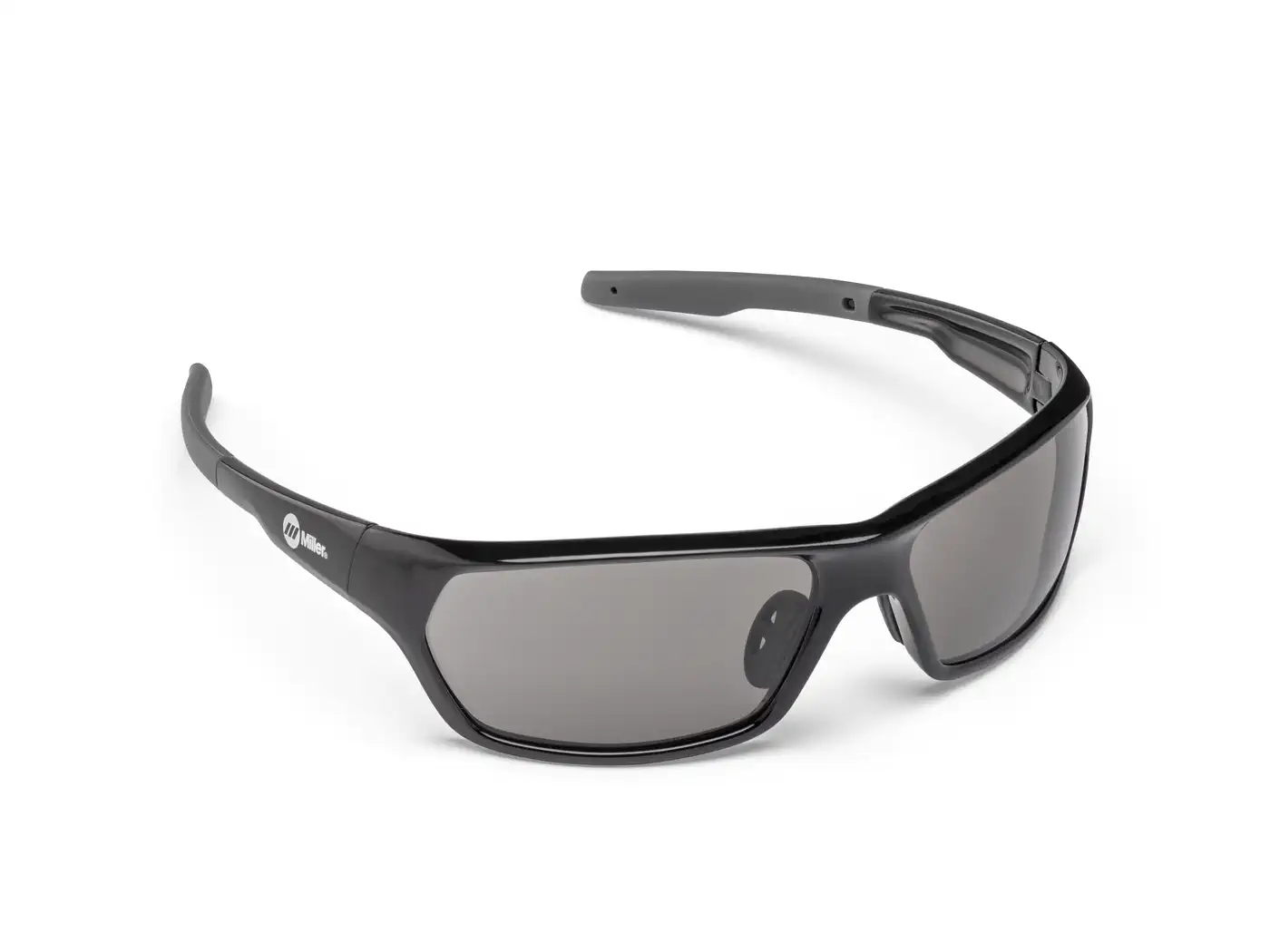 Miller Slag Series Safety Glasses, Smoke Lens, Black Frame