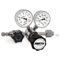 Miller Smith 310 Series Silverline High Purity Stainless Steel Regulator, CGA 330, 0-25 PSIG