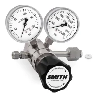 Miller Smith 320 Series High Purity Stainless Steel Two-Stage Regulator, 0-100 PSI, CGA 330