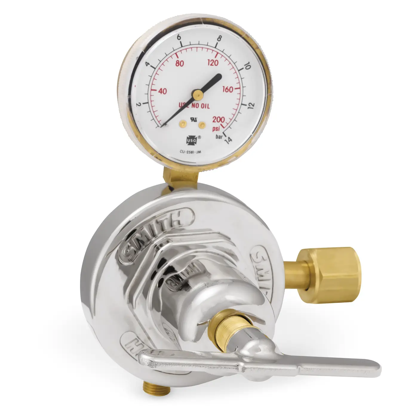 Smith Series 46 Heavy Duty Oxygen Station Regulator, 0-175 PSIG, CGA 024