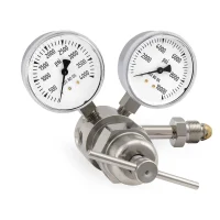 Miller Smith 820 Silverline High Pressure Analytical Regulator, CGA 580, 0-2000 PSI