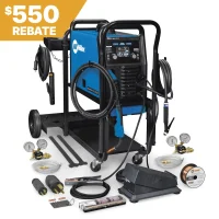 Miller Multimatic 220 AC/DC Package with Dual Cylinder Cart