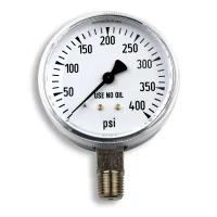 Miller 2.5-Inch Steel Chrome Replacement Regulator Gauge