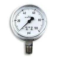 Miller 2.5-Inch Steel Chrome Replacement Regulator Gauge